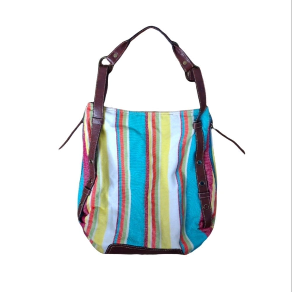 Axcess a Liz Claiborne Company Colorful Striped Purse | Beach Bag